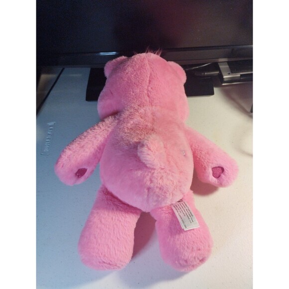 Care Bears Cheer Bear Pink Plush 14” Rainbow Belly Stuffed Toy 2020 - Picture 2 of 3